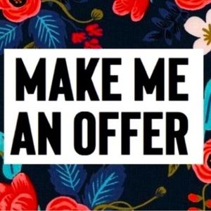Love the item, but not the price? Make me an offer. All items must go.